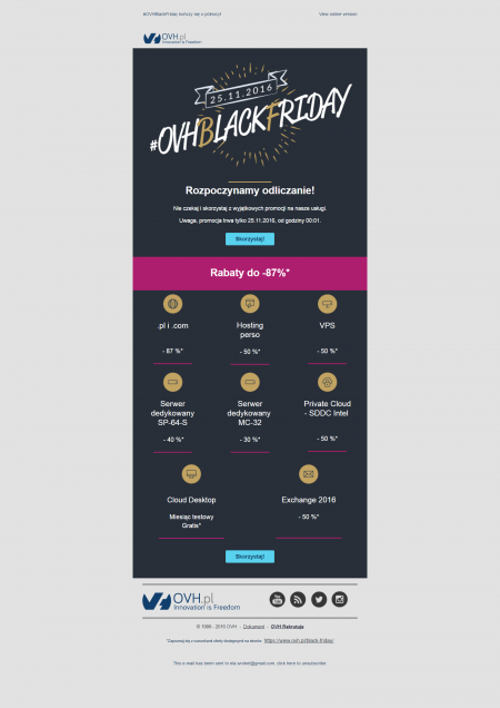 Czarny Piątek (Black Friday) - e-mail marketing